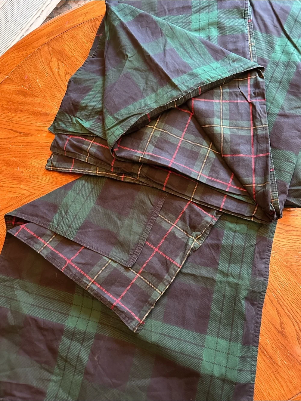 Eddie Bauer Woodland Tartan Plaid Reversible Duvet Set Full Queen 3 Pc